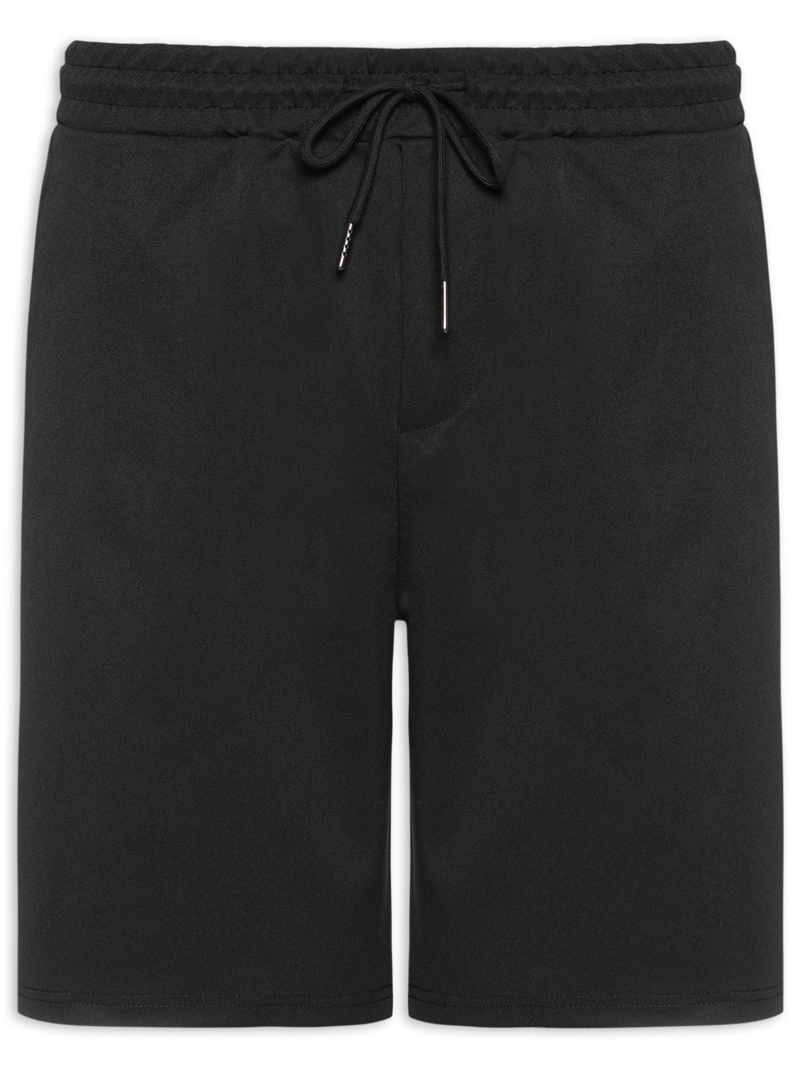 Bermuda Masculina Casual Básica Preto Basiq Men