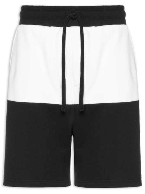 Bermuda Masculina Casual Bicolor New – Branco