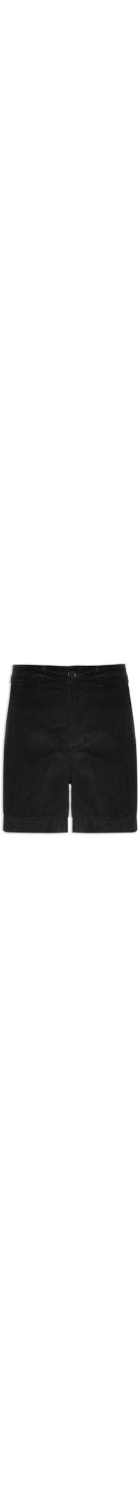 Bermuda Masculina Casual Corduroy - Preto