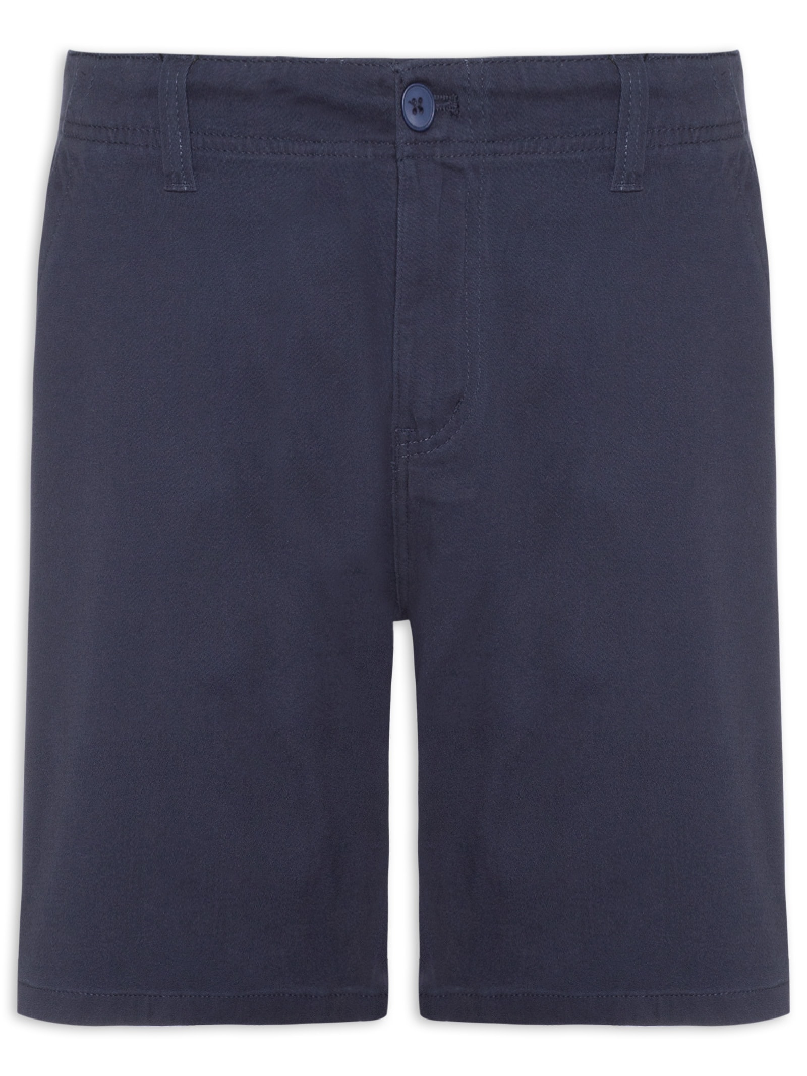 Bermuda Masculina Casual em Sarja Color Azul Basiq Men
