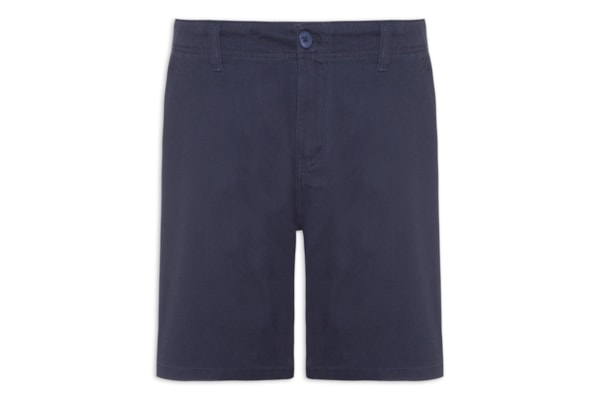 Bermuda Masculina Casual em Sarja Color - Azul