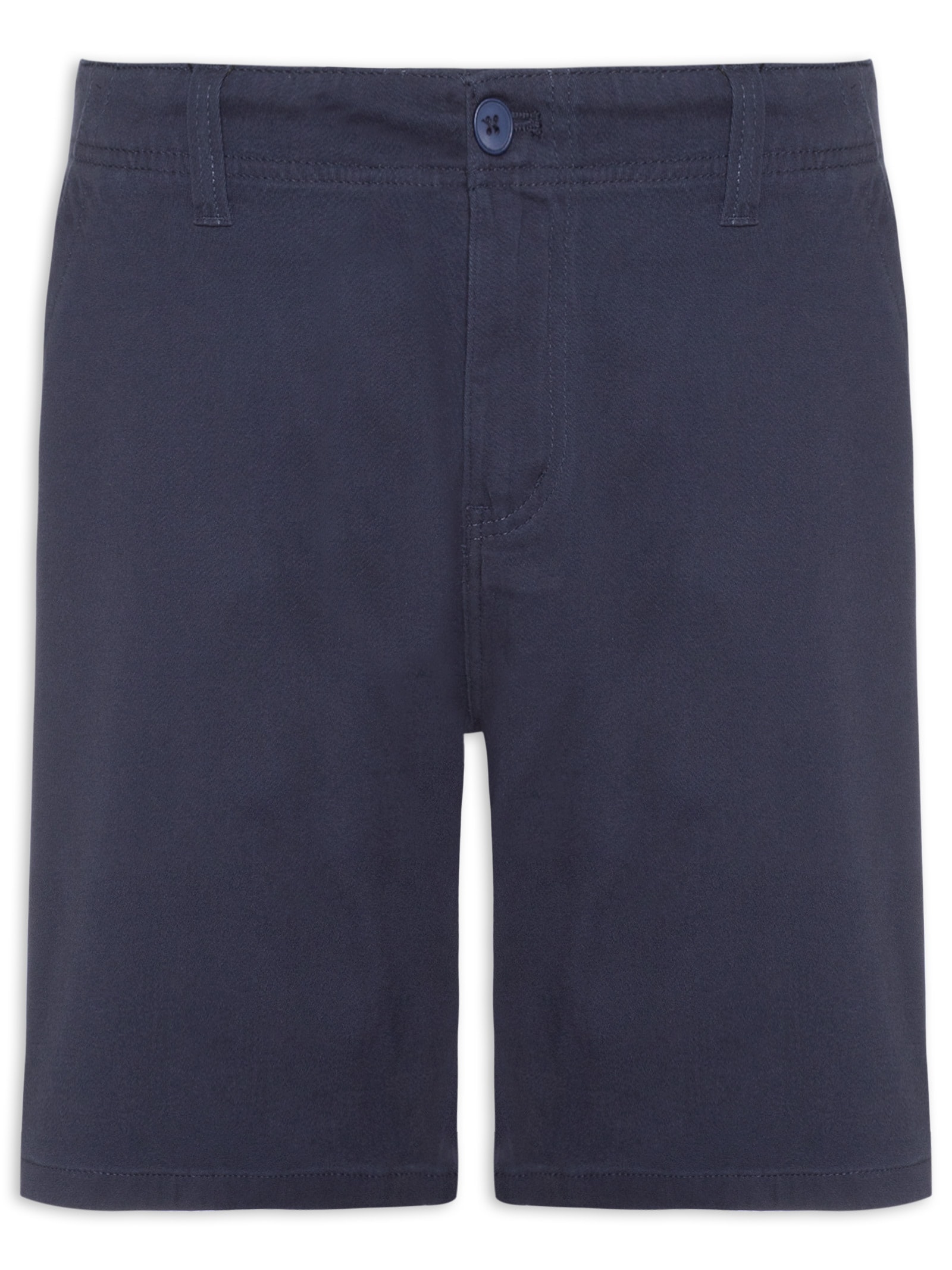 Bermuda Masculina Casual em Sarja Color Azul Basiq Men