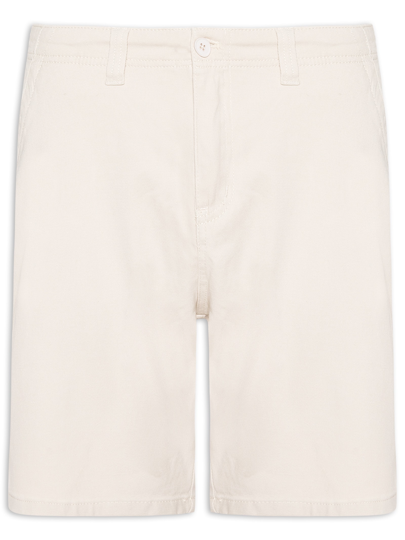 Bermuda Masculina Casual em Sarja Color Bege Basiq Men