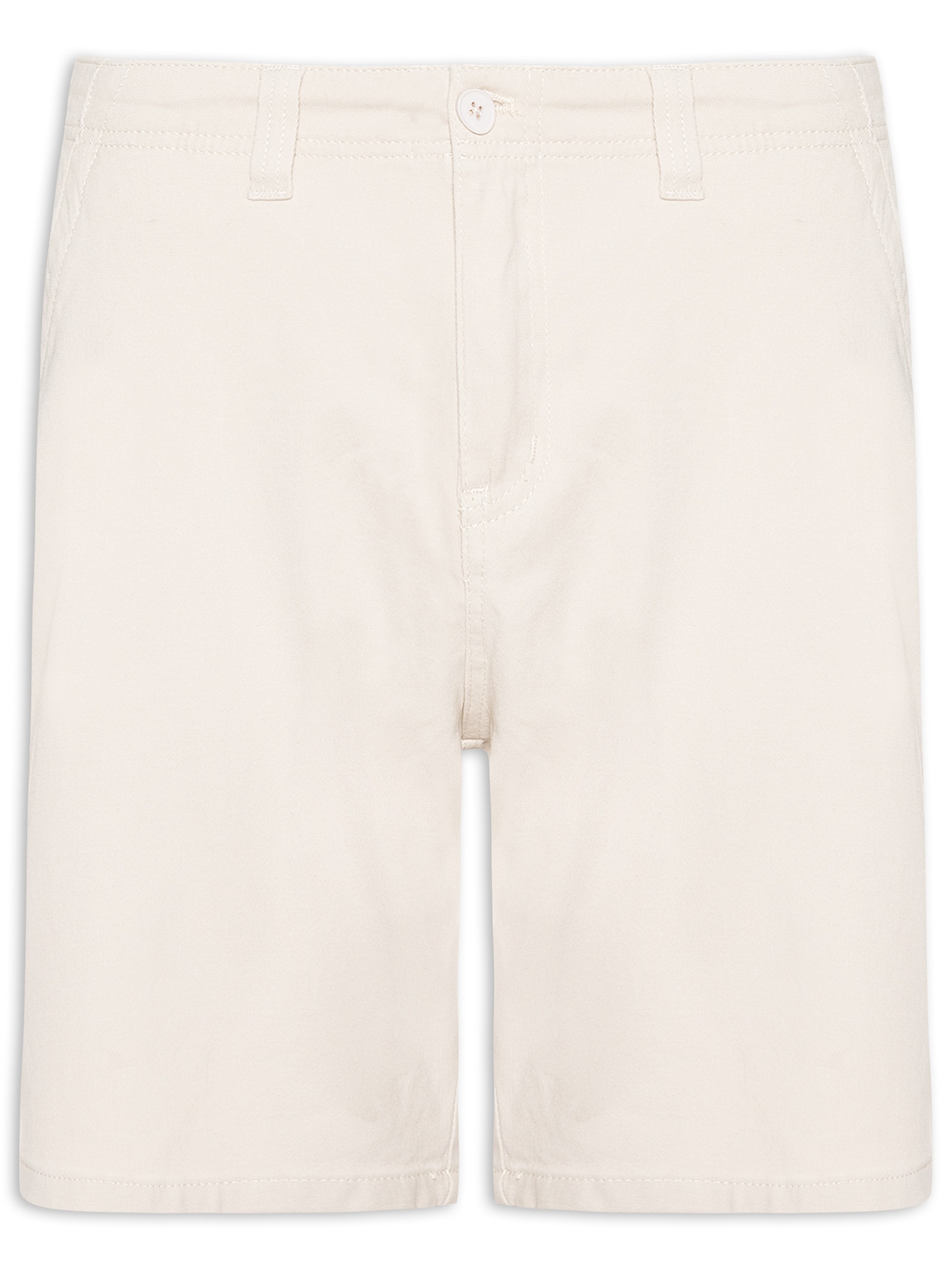 Bermuda Masculina Casual em Sarja Color Bege Basiq Men