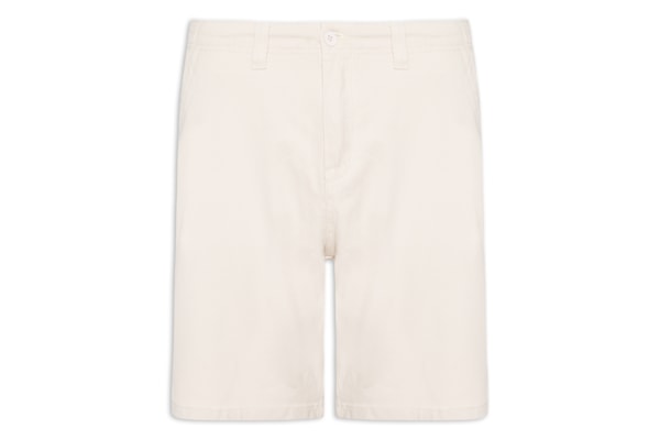 Bermuda Masculina Casual em Sarja Color - Bege