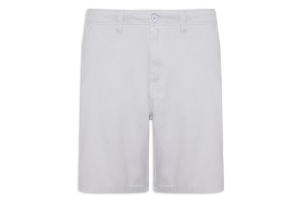Bermuda Masculina Casual em Sarja Color - Cinza