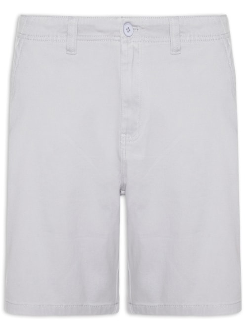 Bermuda Masculina Casual em Sarja Color – Cinza