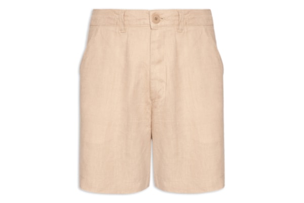 Bermuda Masculina Casual Flow Linen Marau - Marrom