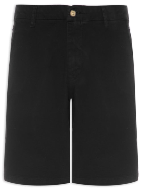 Bermuda Masculina Casual Iron Continuo - Preto