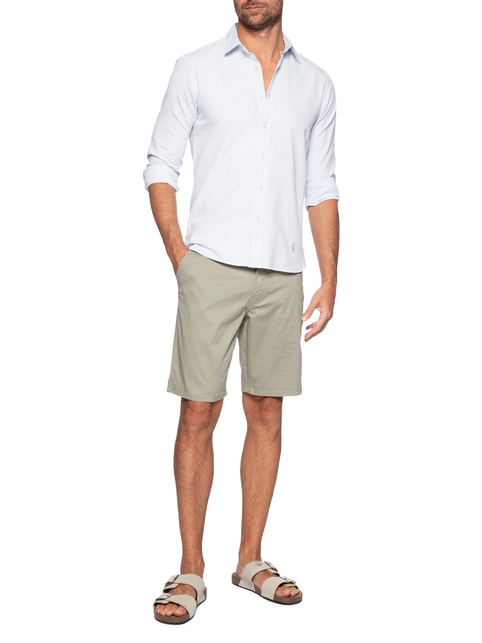 Bermuda Masculina Casual Jack Cinza Reserva