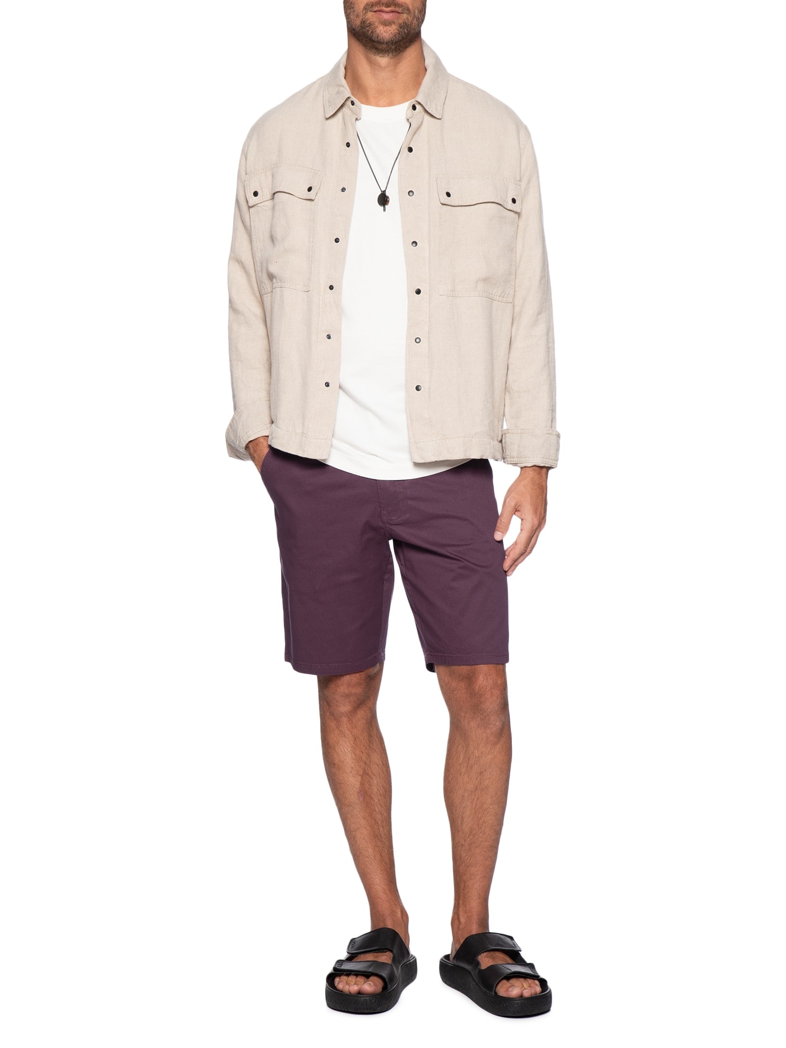 Bermuda Masculina Casual Jack Vermelho Reserva