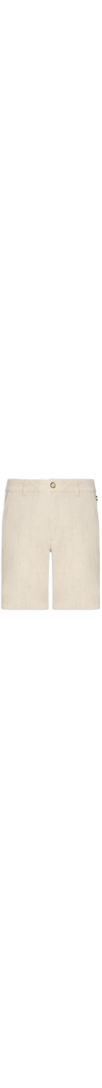 Bermuda Masculina Casual Linho Plus - Bege