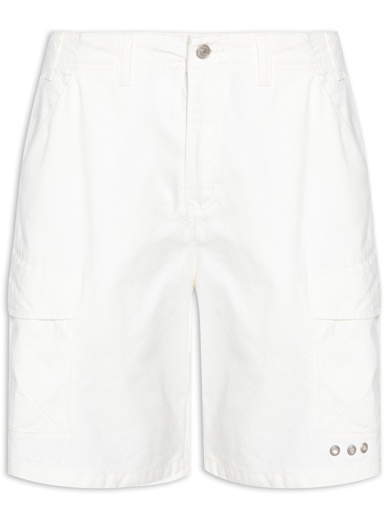 Osklen - Bermuda Masculina Casual Nova Crystal - Off White