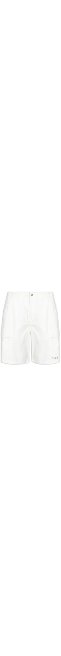 Bermuda Masculina Casual Nova Crystal - Off White