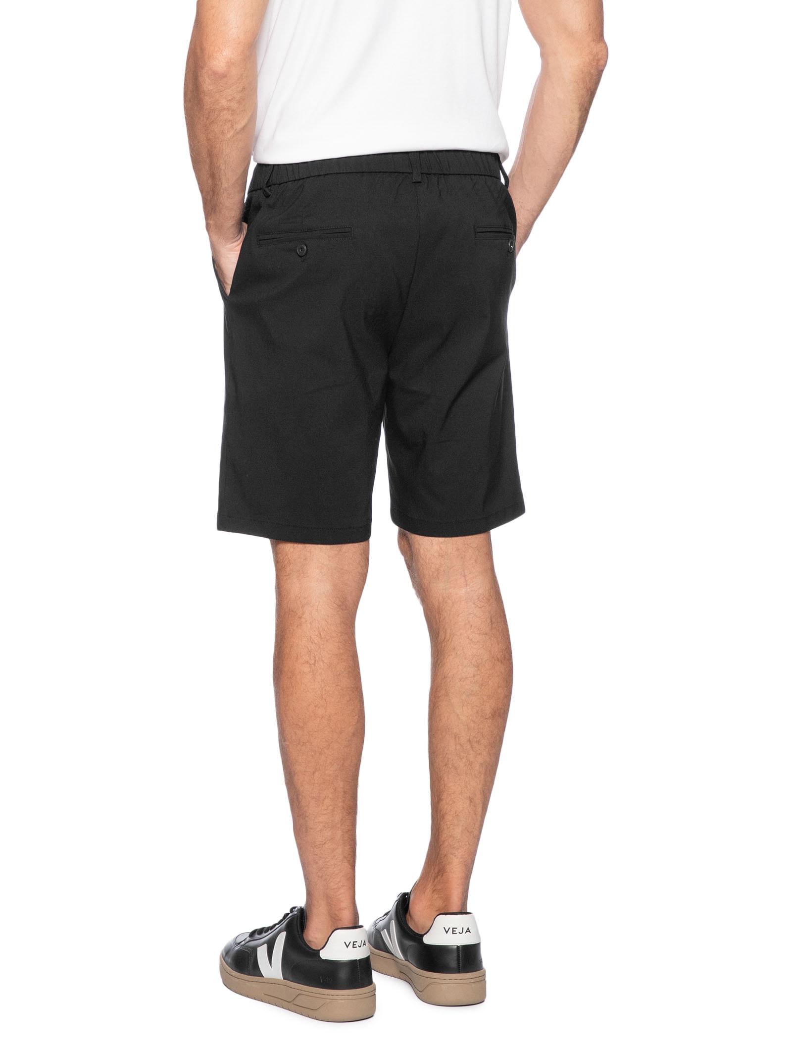 Bermuda Masculina Casual Preto '2 Essential