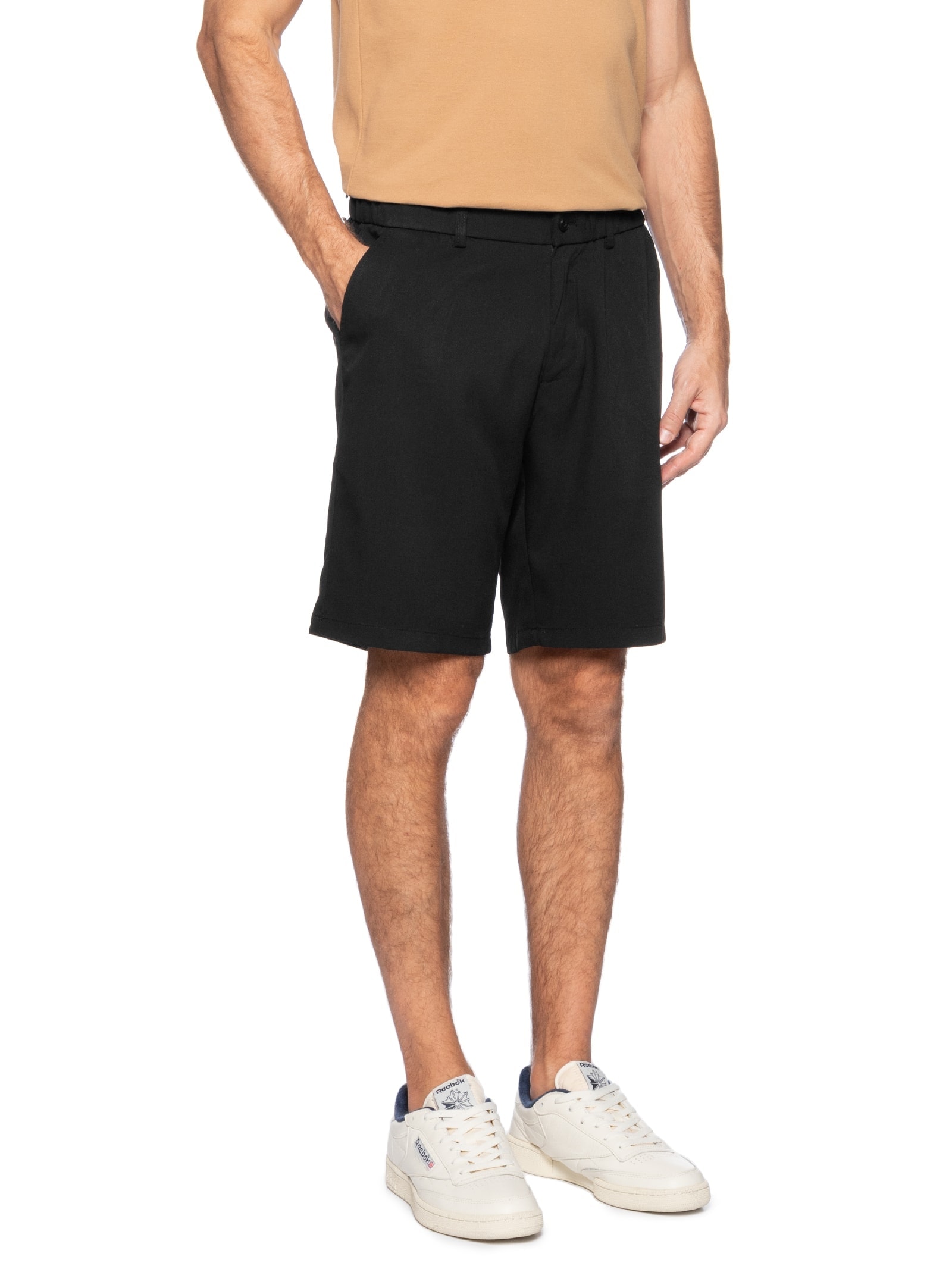 Bermuda Masculina Casual Preto '2 Essential