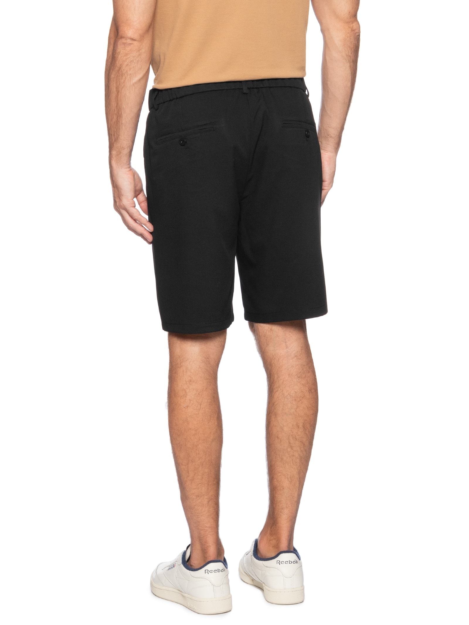 Bermuda Masculina Casual Preto '2 Essential