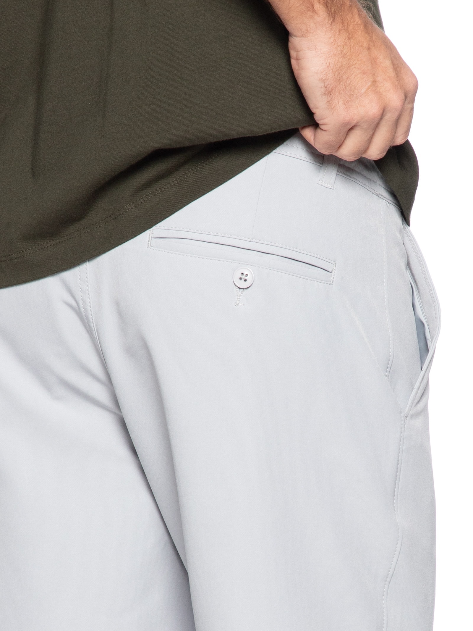 Bermuda Masculina Casual Tech Cinza '2 Essential