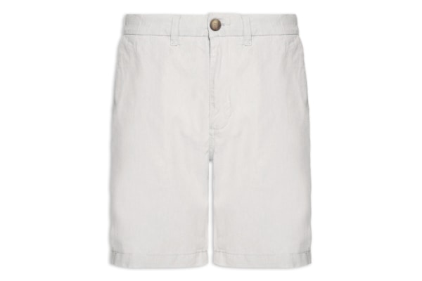 Bermuda Masculina Chambray - Cinza