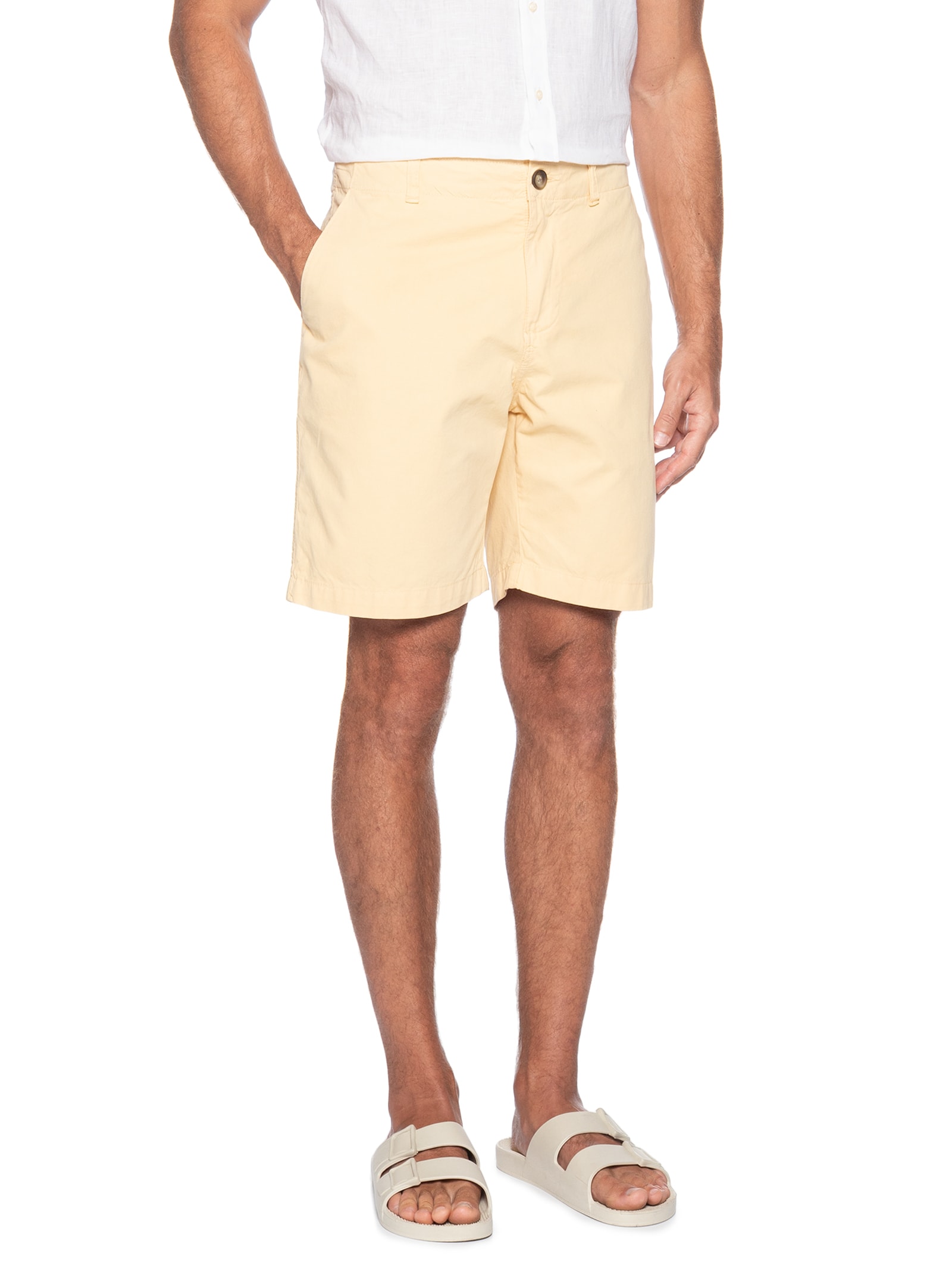 Bermuda Masculina Chino Amarelo Pineapple