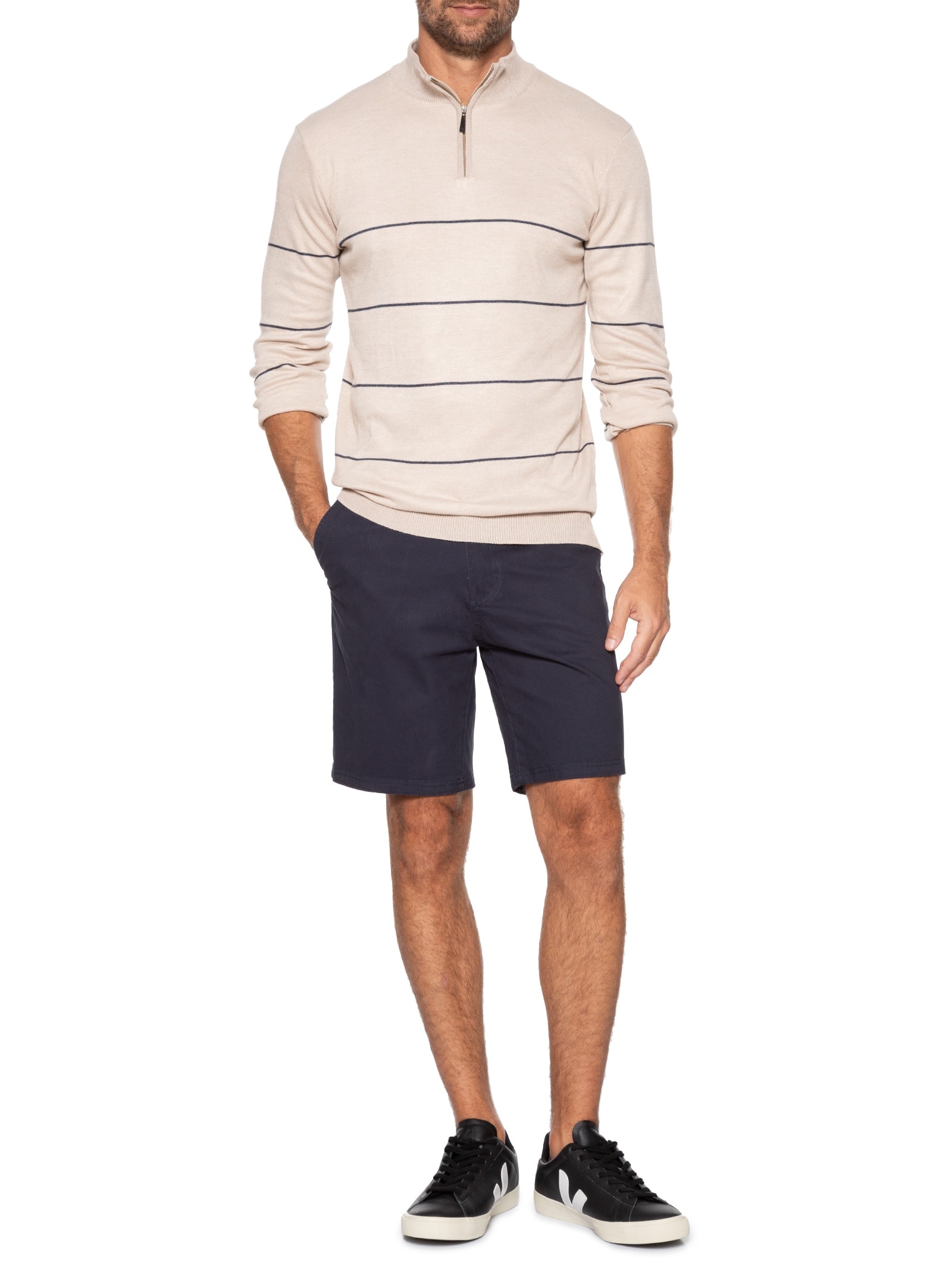 Bermuda Masculina Chino Azul '2 Essential