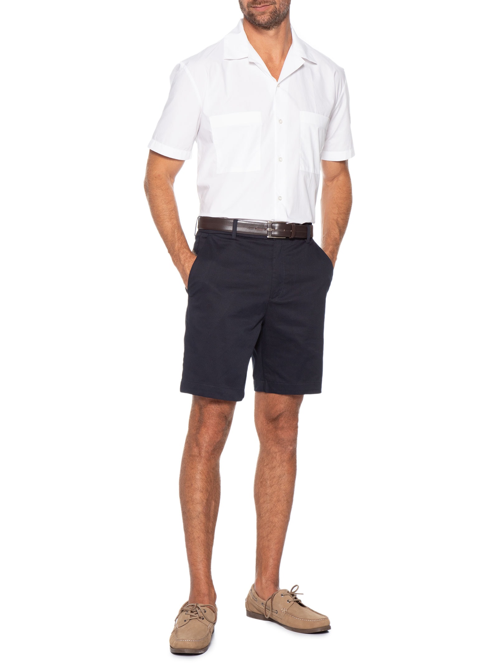 Bermuda Masculina Chino Azul Oficina Reserva