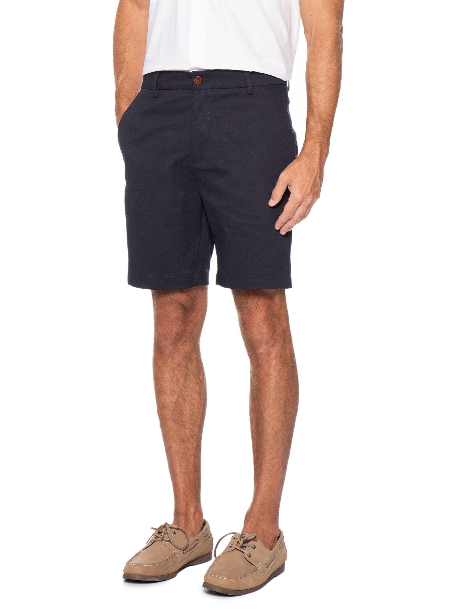 Bermuda Masculina Chino Azul Oficina Reserva