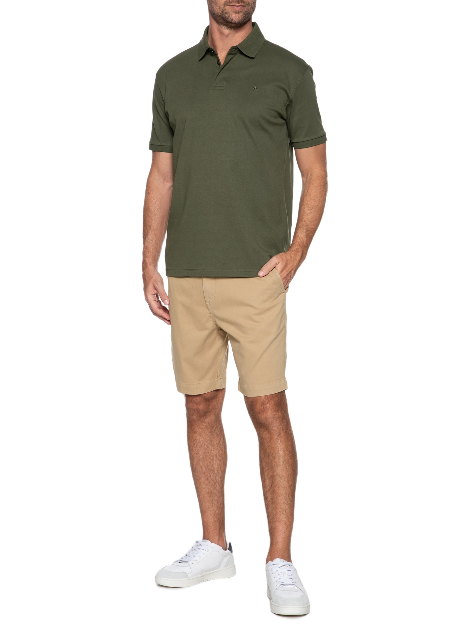 Bermuda Masculina Chino Bege Foxton