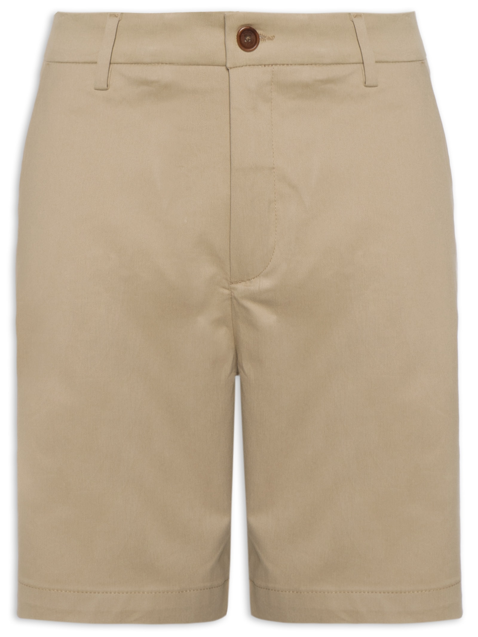 Bermuda Masculina Chino Bege Oficina Reserva