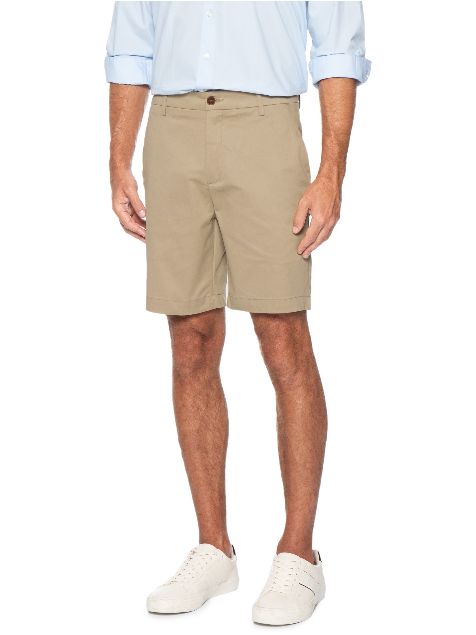 Bermuda Masculina Chino Bege Oficina Reserva