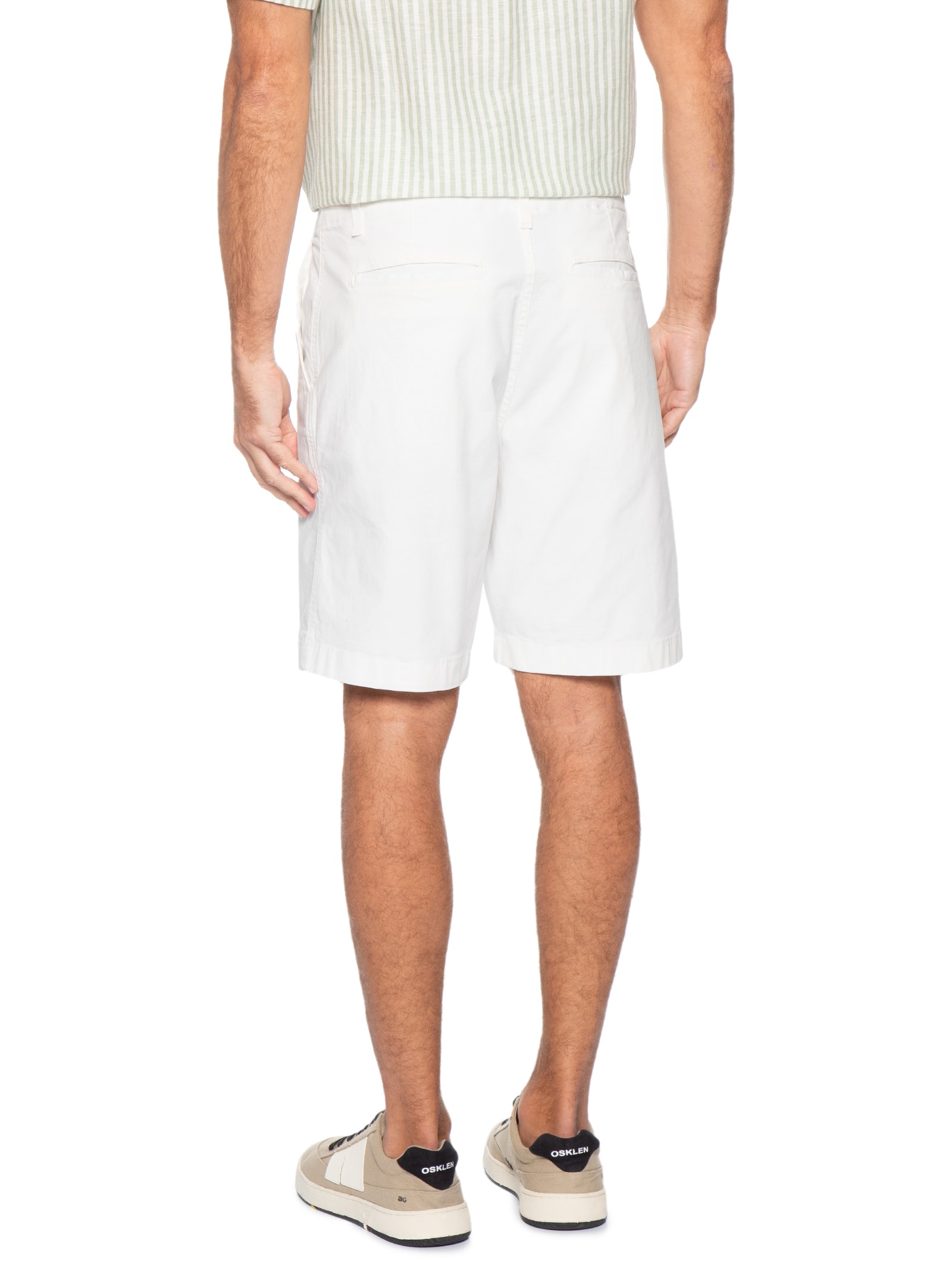 Bermuda Masculina Chino Branco Pineapple