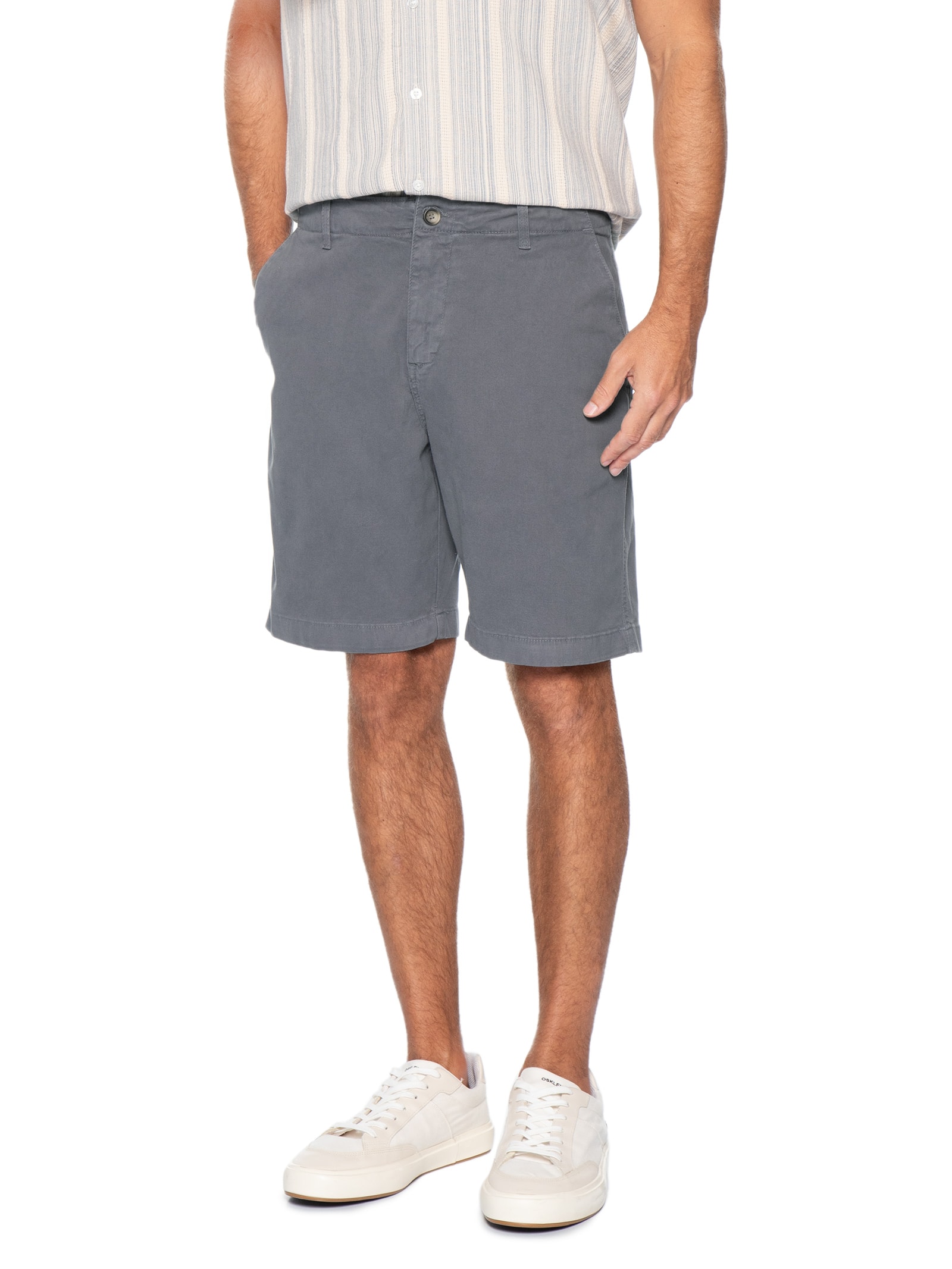 Bermuda Masculina Chino Cinza Pineapple