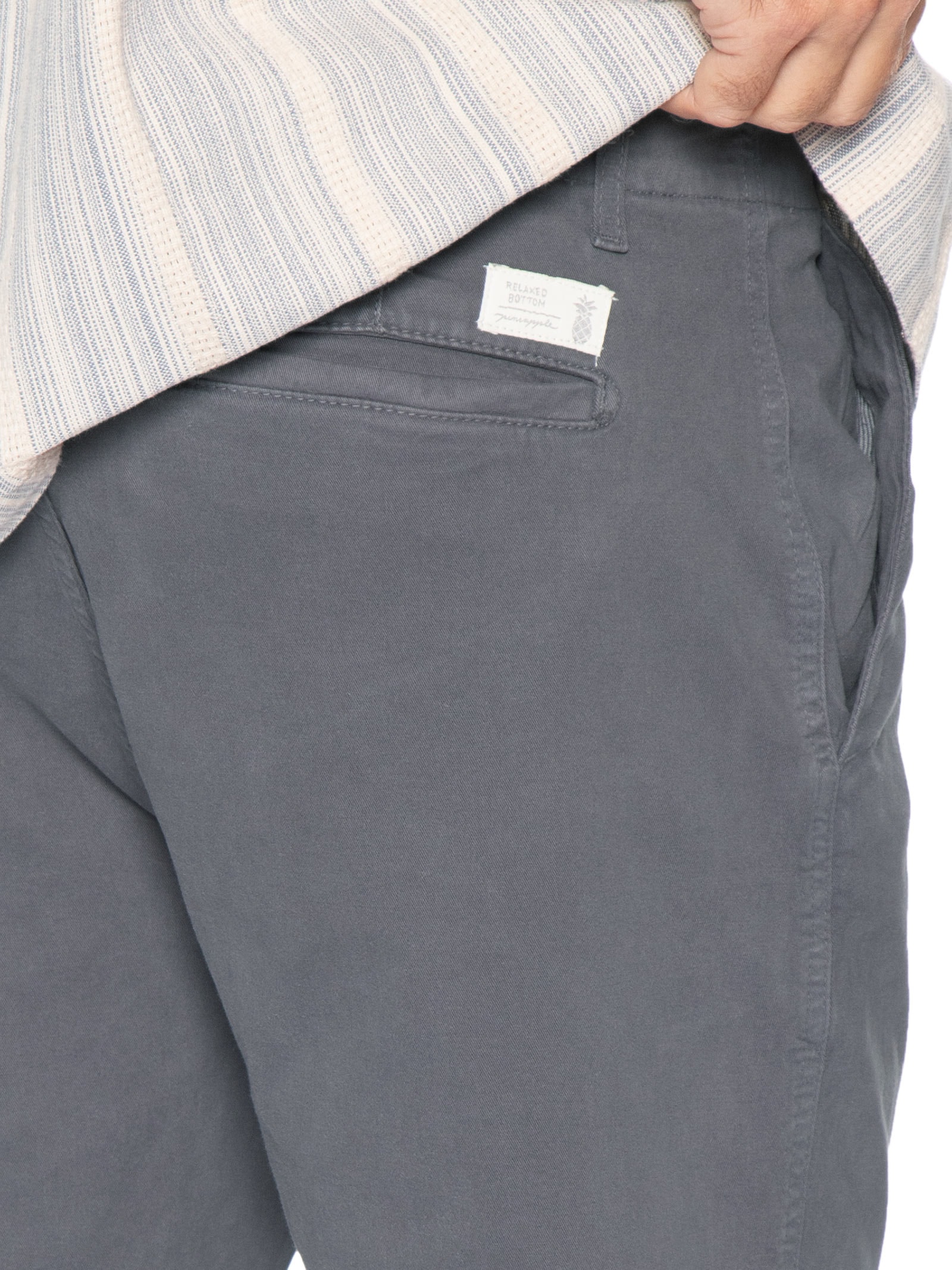 Bermuda Masculina Chino Cinza Pineapple