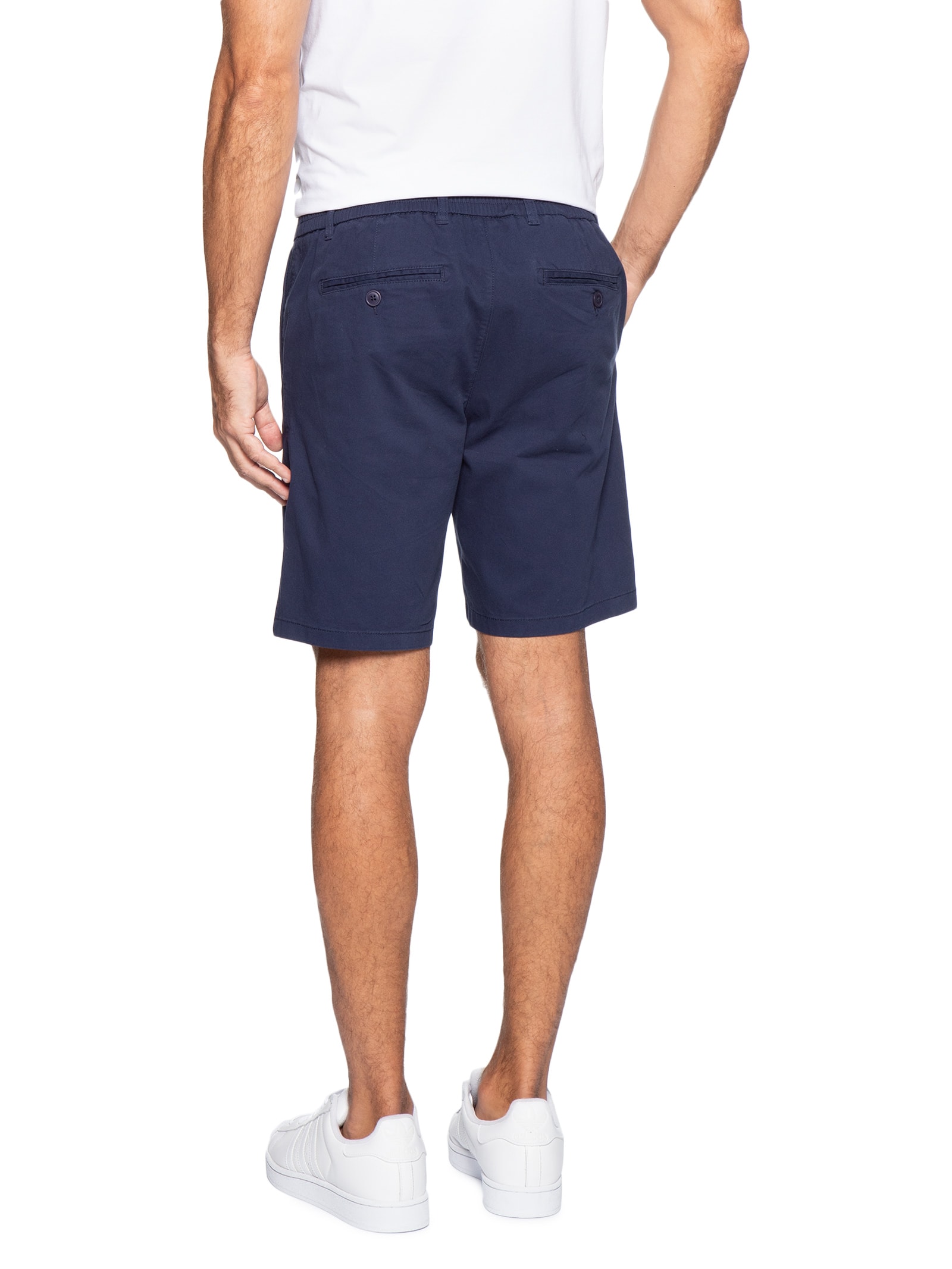Bermuda Masculina Chino Color Azul Basiq Men