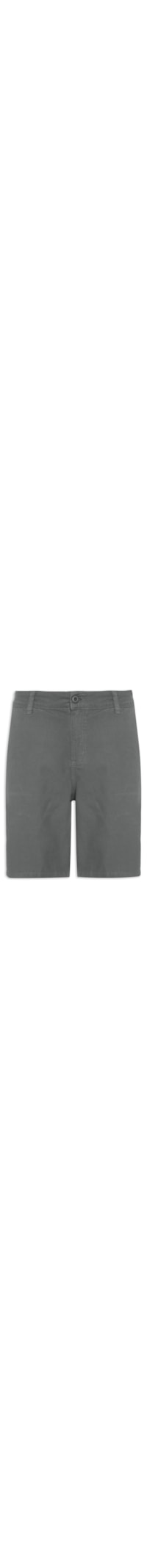 Bermuda Masculina Chino Color Básica - Cinza
