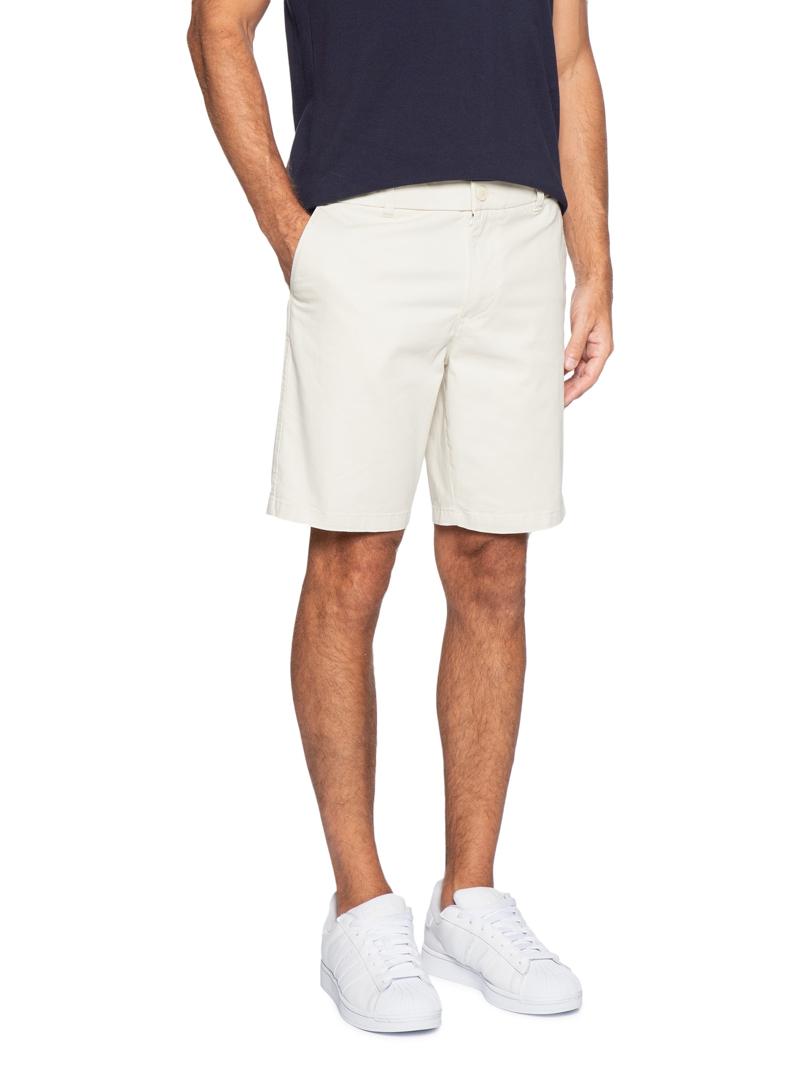 Bermuda Masculina Chino Color Bege Basiq Men