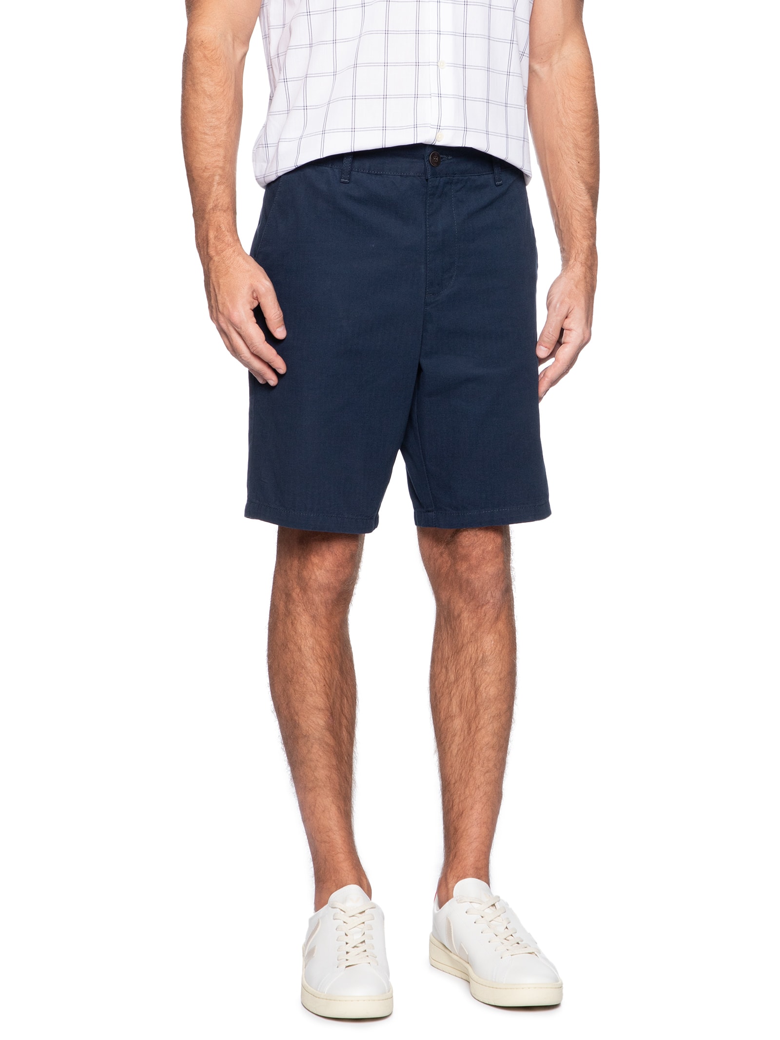 Bermuda Masculina Chino Color Kombat Azul Aramis