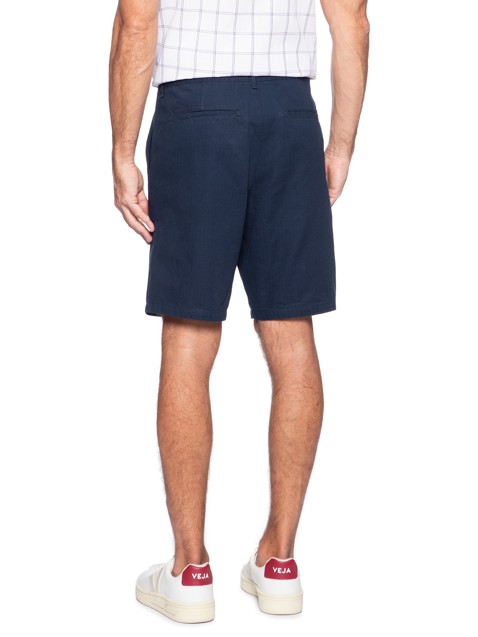 Bermuda Masculina Chino Color Kombat Azul Aramis