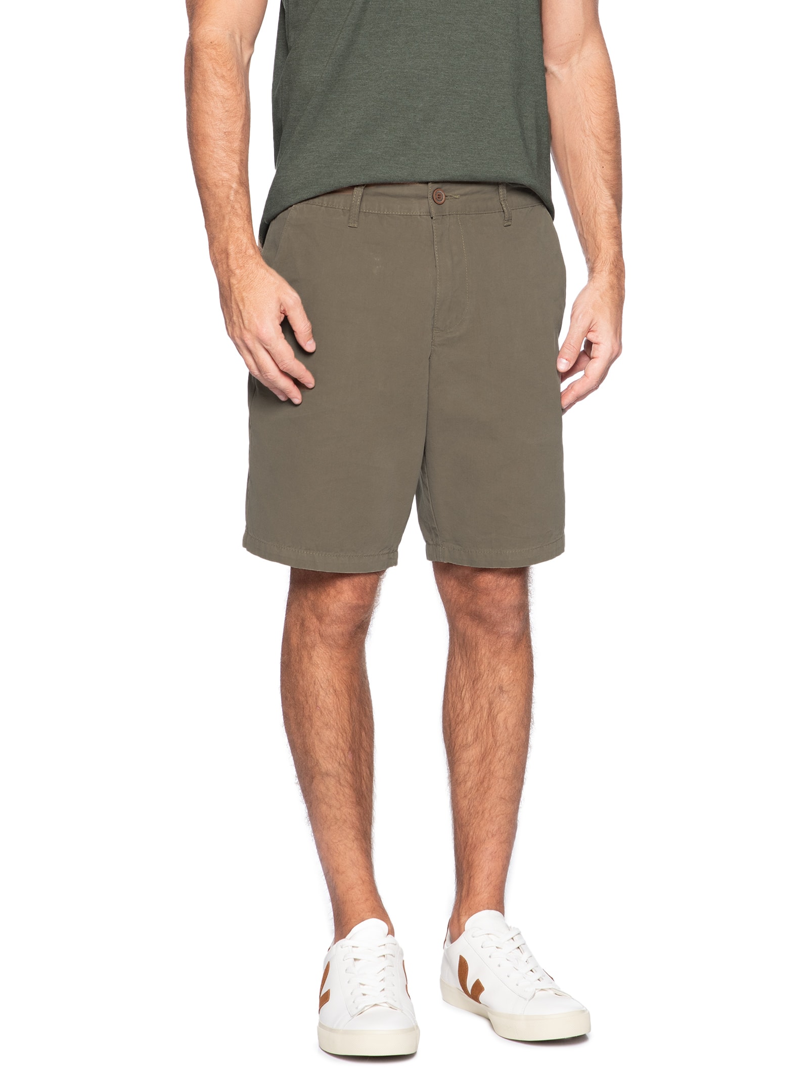Bermuda Masculina Chino Color Kombat Bege Aramis