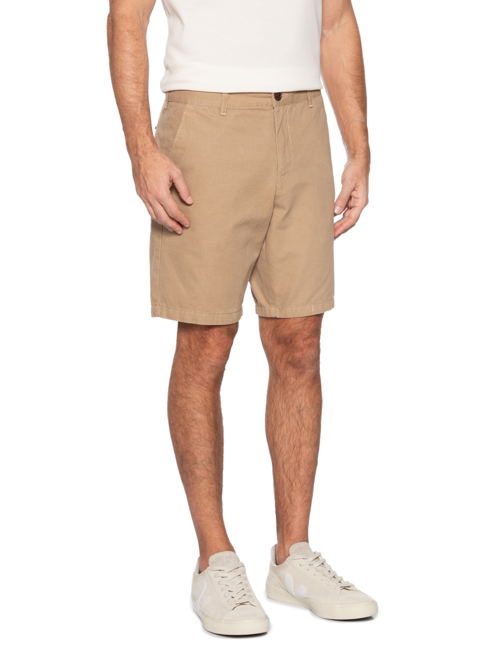 Bermuda Masculina Chino Color Kombat Marrom Aramis