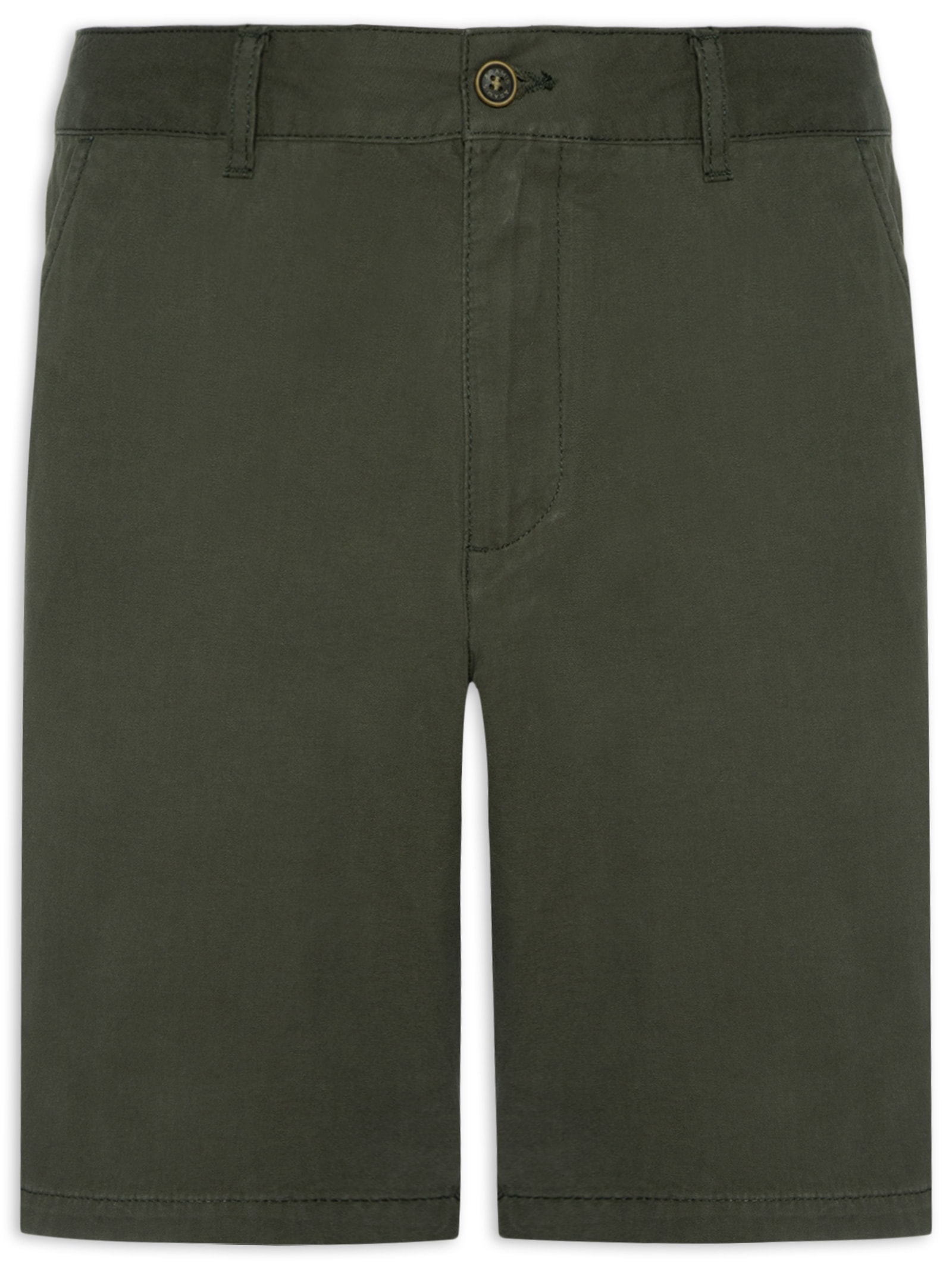 Bermuda Masculina Chino Color Kombat (PA) Verde Aramis