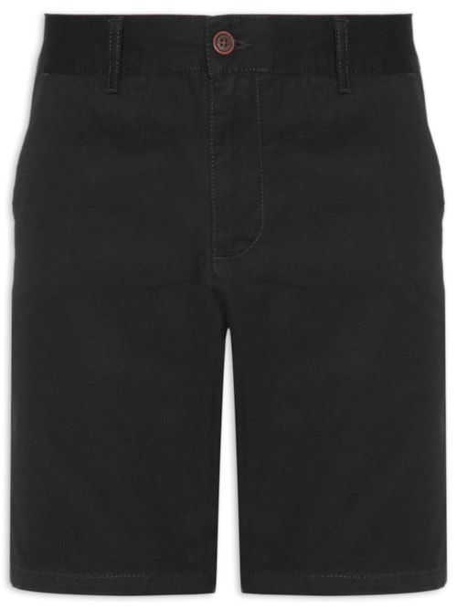 Bermuda Masculina Chino Color Kombat – Preto