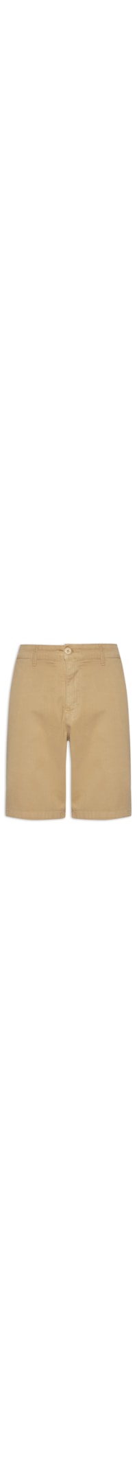 Bermuda Masculina Chino Color Nova Essencial - Bege