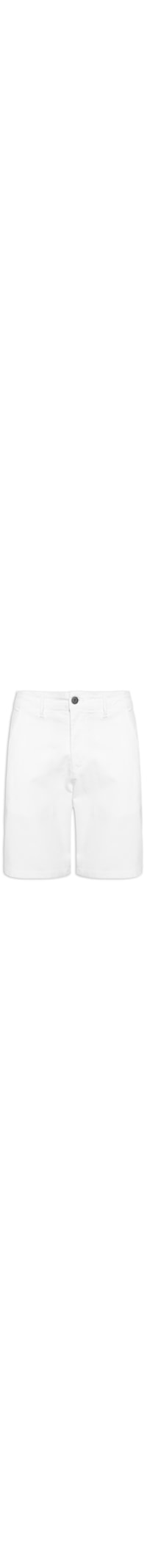 Bermuda Masculina Chino Color Nova Essencial - Branco