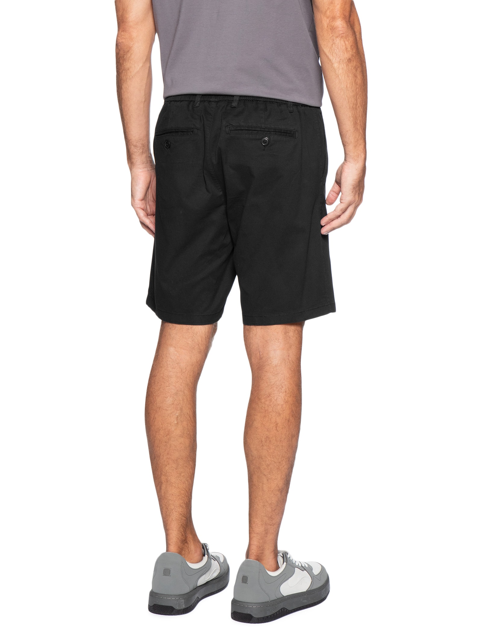 Bermuda Masculina Chino Color Preto Basiq Men