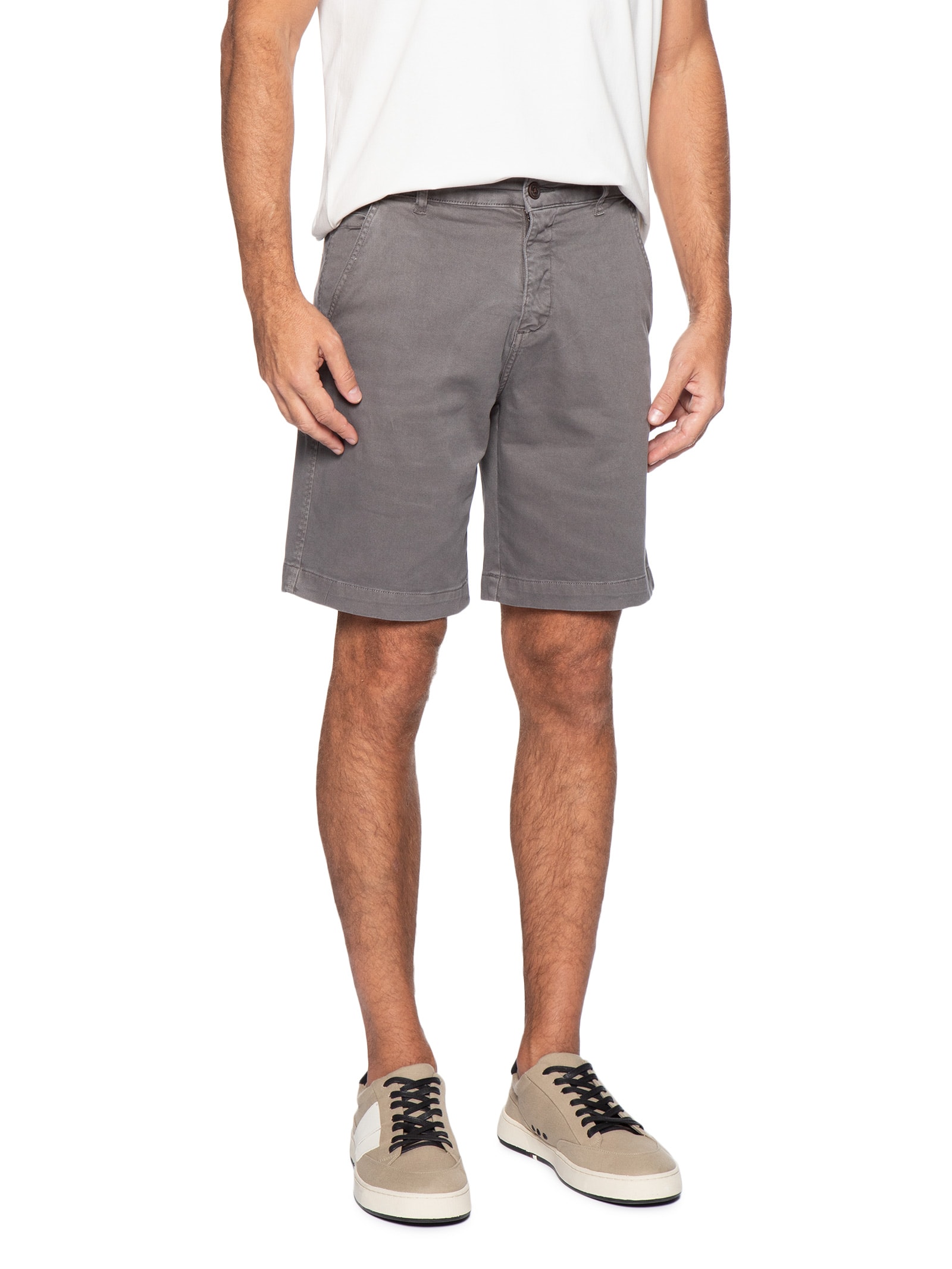 Bermuda Masculina Chino Condor Cinza Austral