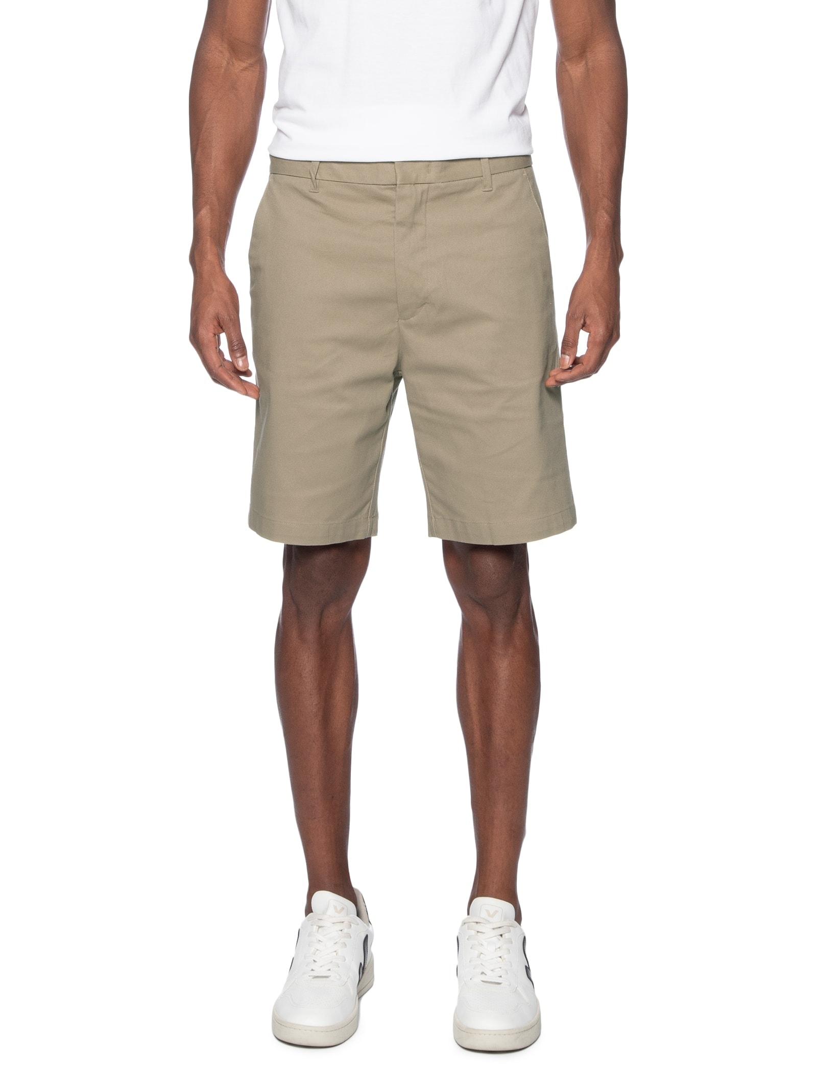 Bermuda Masculina Chino Cós Limpo Bege Hering