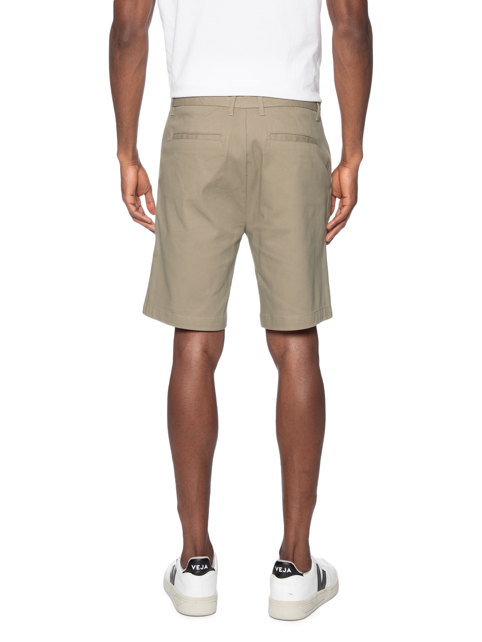 Bermuda Masculina Chino Cós Limpo Bege Hering