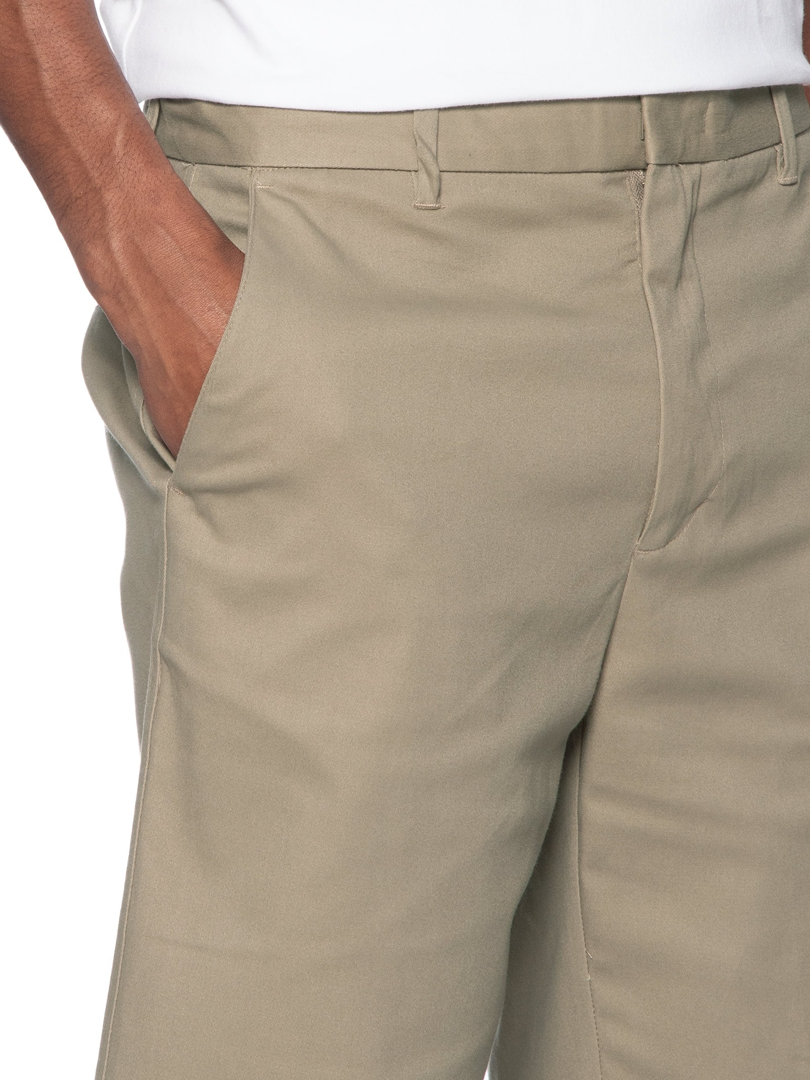 Bermuda Masculina Chino Cós Limpo Bege Hering