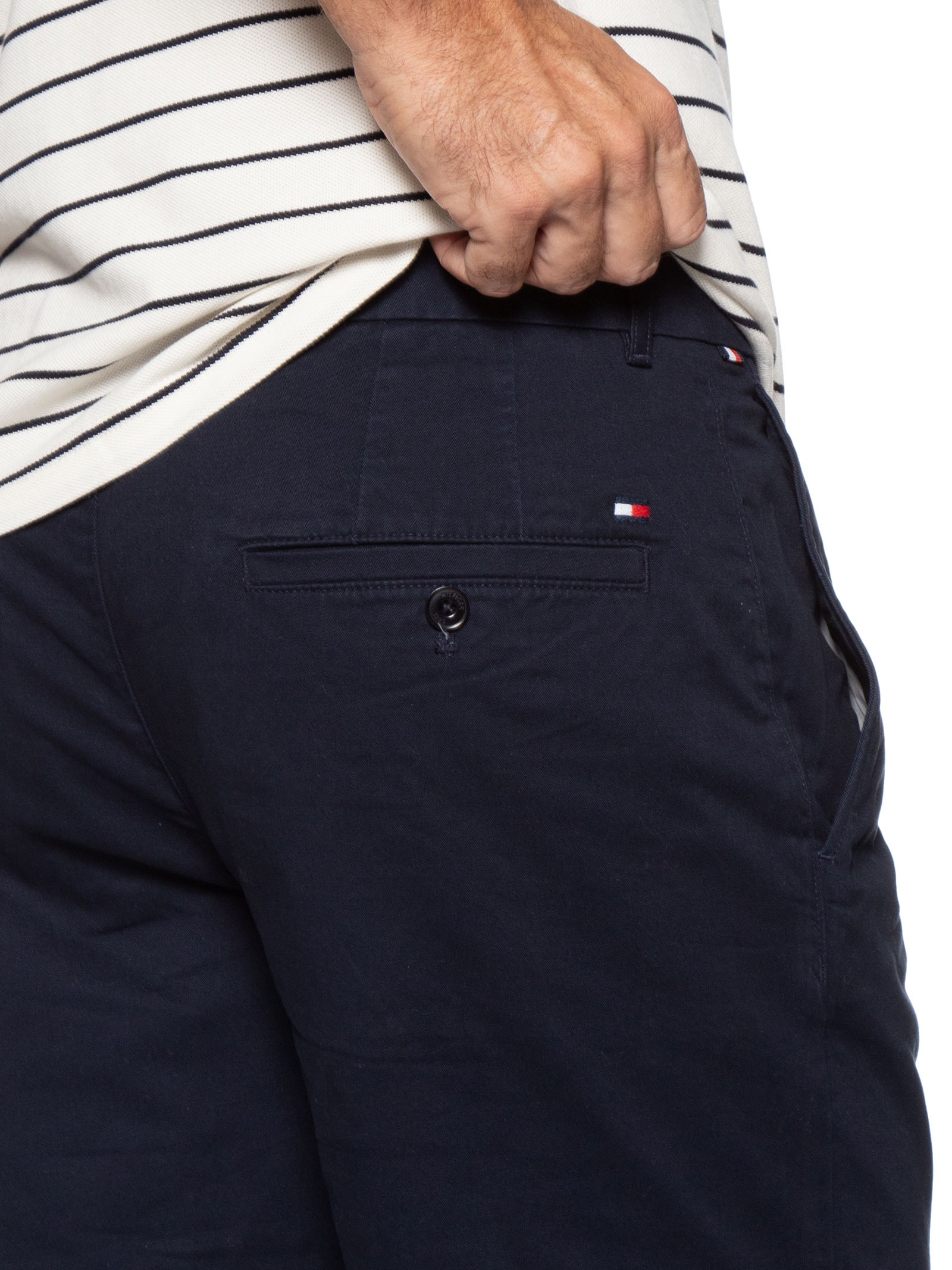 Bermuda Masculina Chino Denton Twill Azul Tommy Hilfiger